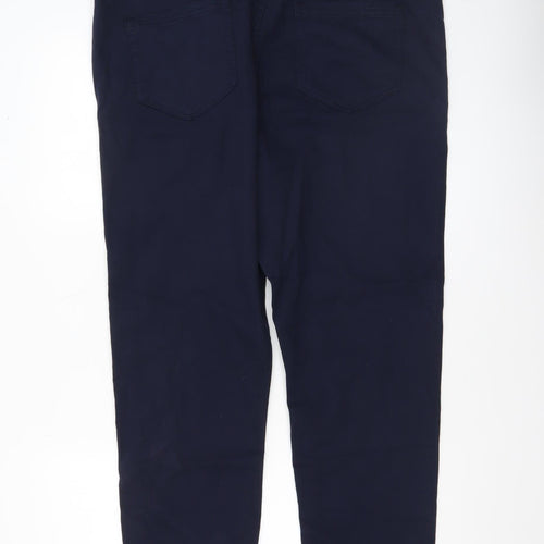 Gerard Womens Blue Cotton Stretch Jegging Trousers Size 18