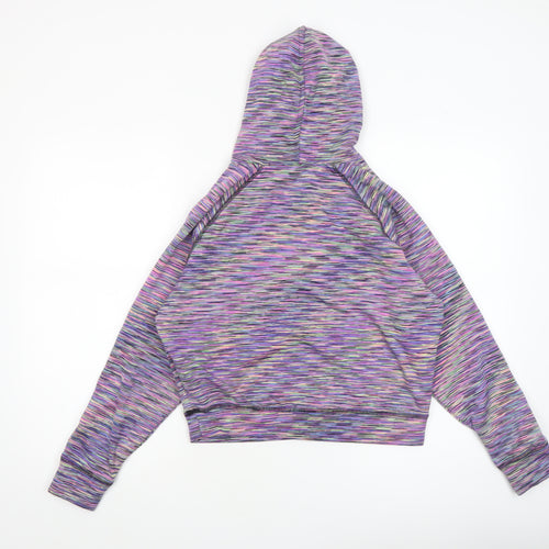 Dunnes Stores Women’s Multicoloured Cropped Pullover Hoodie Size 8