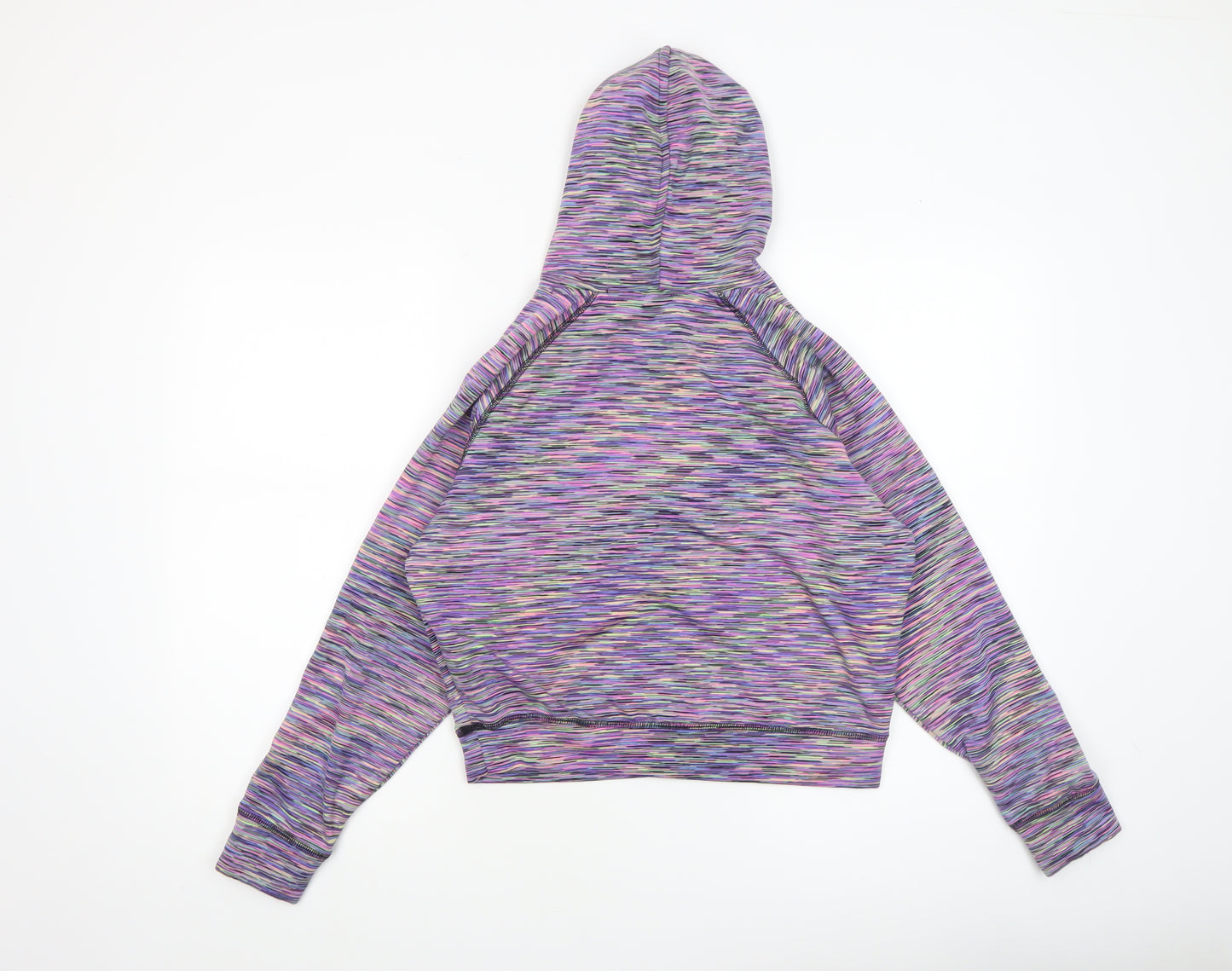 Dunnes Stores Women’s Multicoloured Cropped Pullover Hoodie Size 8