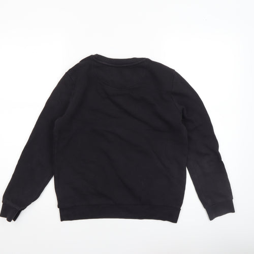 Marks and Spencer Boys Black NASA Logo Pullover Sweatshirt 10-11 Years