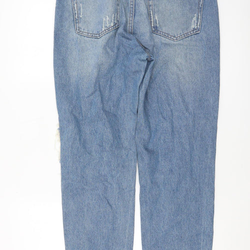 Gogo Jeans Women's Blue Distressed High Rise Mom Jeans Size 9