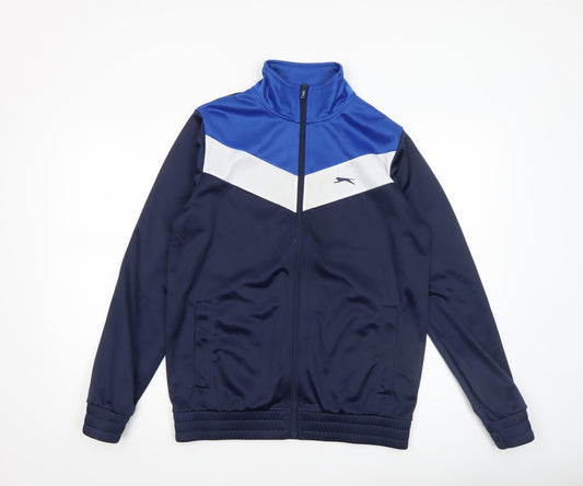Slazenger Men's Blue Small Track Jacket Full Zip Sportswear