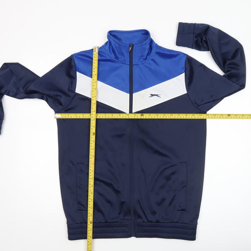Slazenger Men's Blue Small Track Jacket Full Zip Sportswear