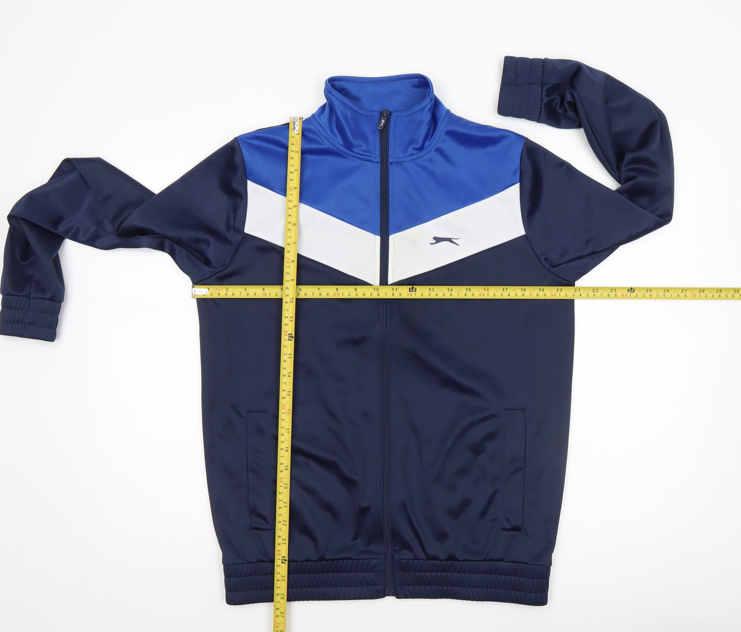 Slazenger Men's Blue Small Track Jacket Full Zip Sportswear