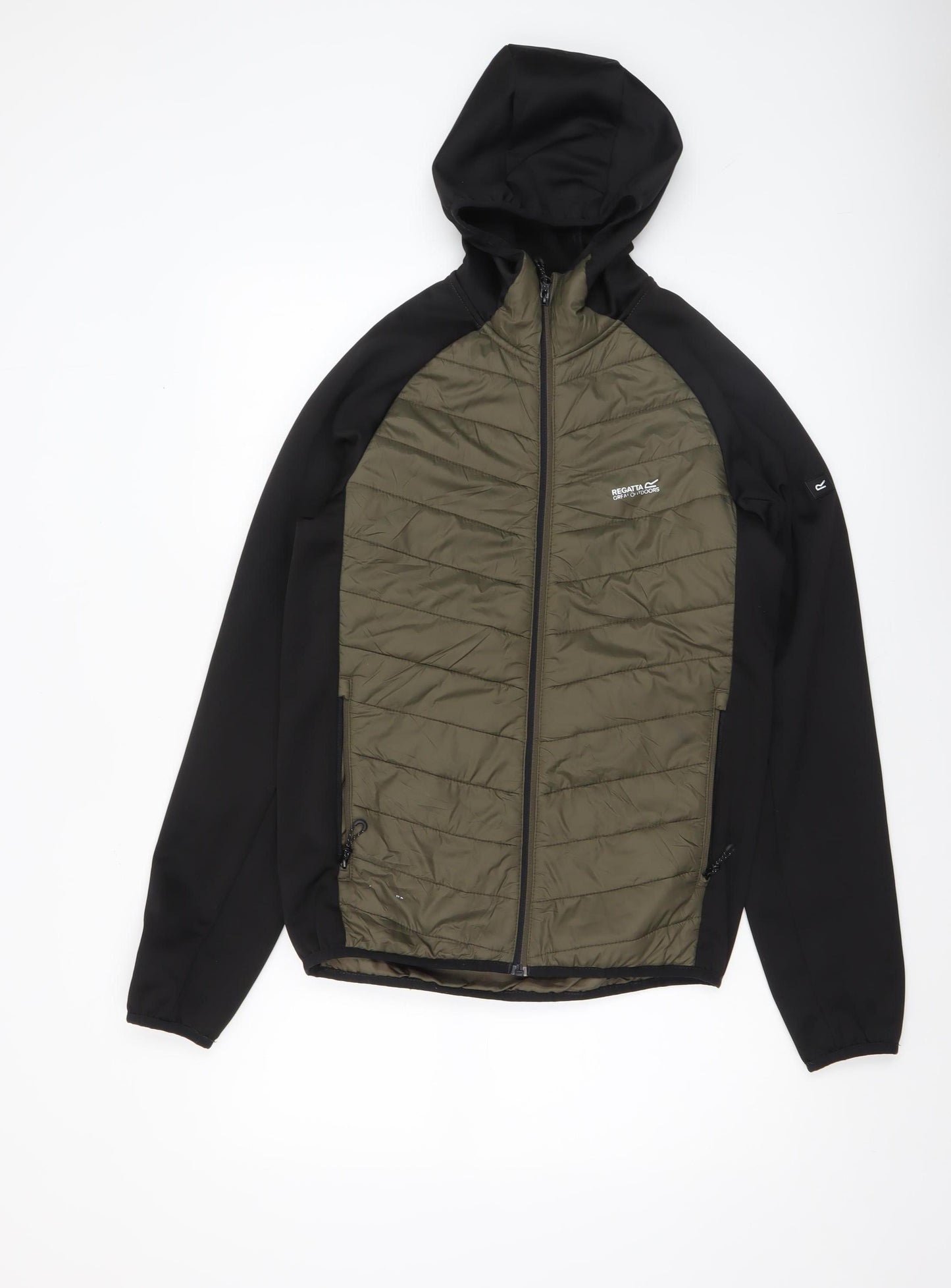 Regatta Men's Green Softshell Hooded Jacket Size S Outdoor Casual