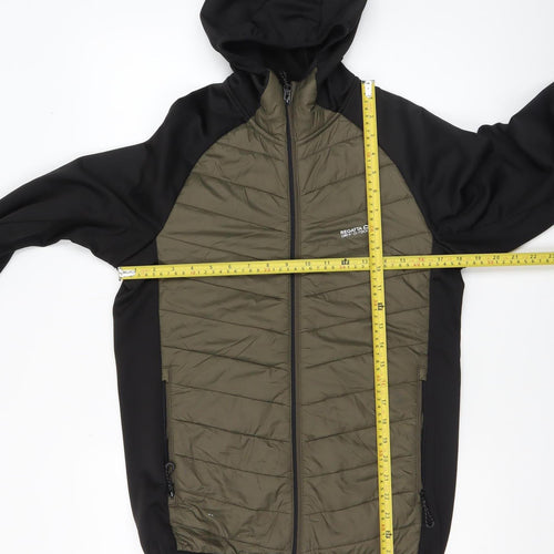 Regatta Men's Green Softshell Hooded Jacket Size S Outdoor Casual