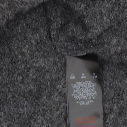 Anthology Women’s Grey Wool Blend Relaxed Fit Short Sleeve Jumper Size L