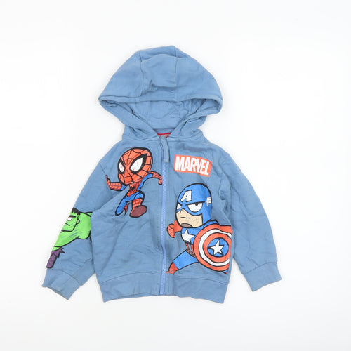 Next Marvel Blue Hoodie Jacket 18–24 Months Unisex Baby Superhero Print