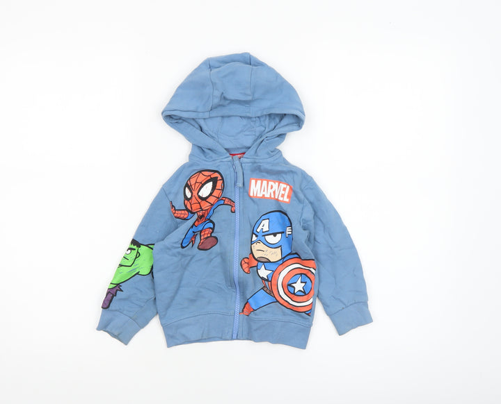 Next Marvel Blue Hoodie Jacket 18–24 Months Unisex Baby Superhero Print