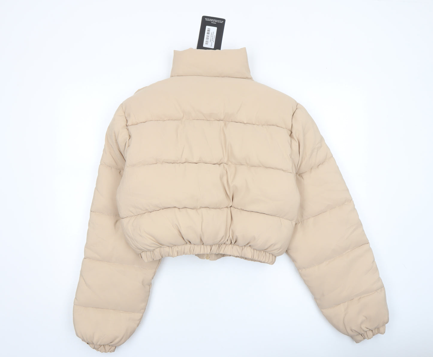 PrettyLittleThing Women’s Beige Cropped Puffer Jacket XL