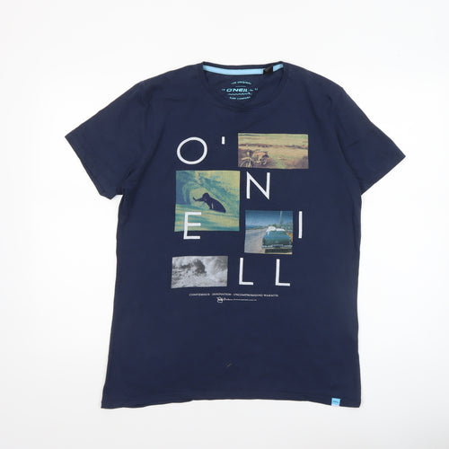O'Neill Boys Blue Graphic Surf T-Shirt 16 Years Cotton Short Sleeve