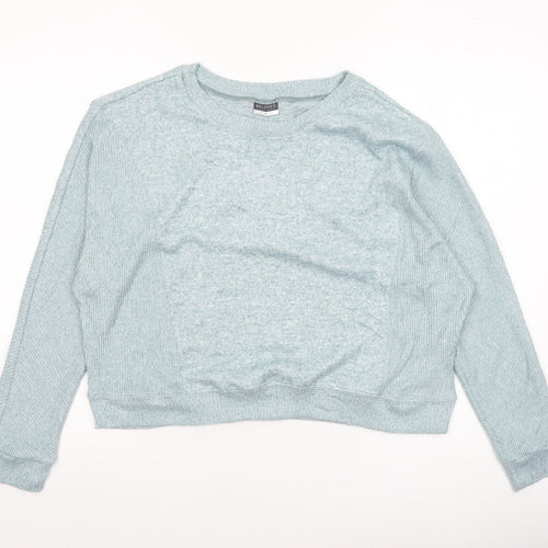 Beloved Women's Blue Knit Pullover Jumper Size L Relaxed Fit