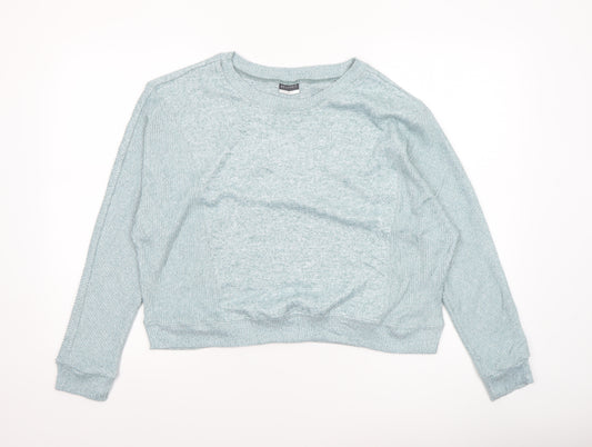 Beloved Women's Blue Knit Pullover Jumper Size L Relaxed Fit