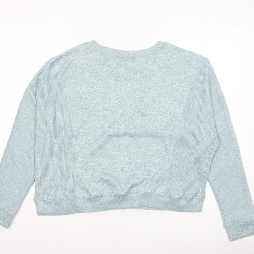 Beloved Women's Blue Knit Pullover Jumper Size L Relaxed Fit