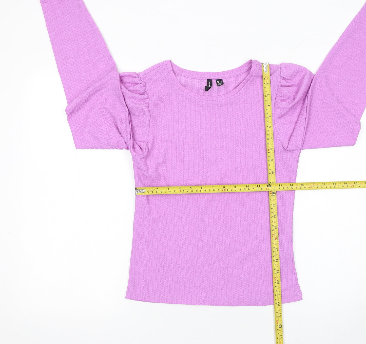 Vero Moda Women’s Purple Puff Sleeve Long Sleeve Knit Top Size S