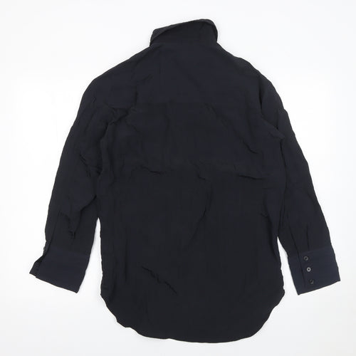 H&M Women's Black Button-Up Long Sleeve Shirt XS