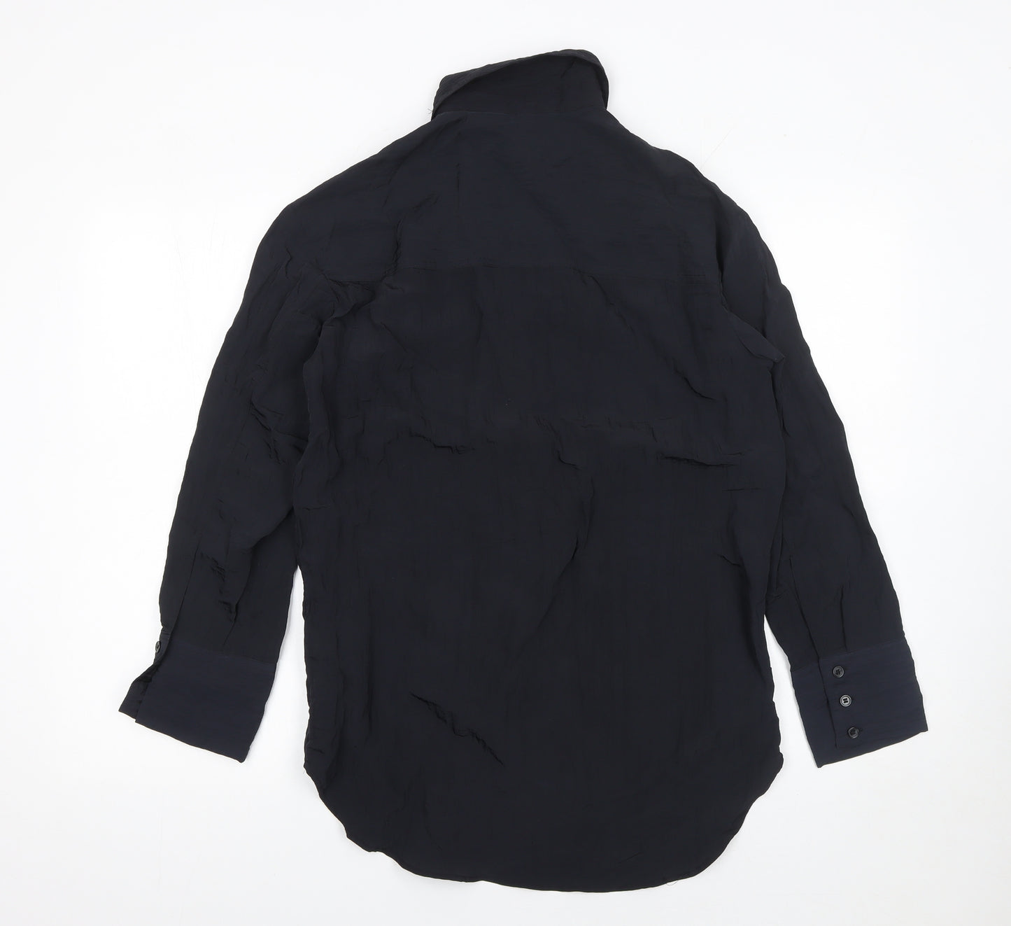 H&M Women's Black Button-Up Long Sleeve Shirt XS