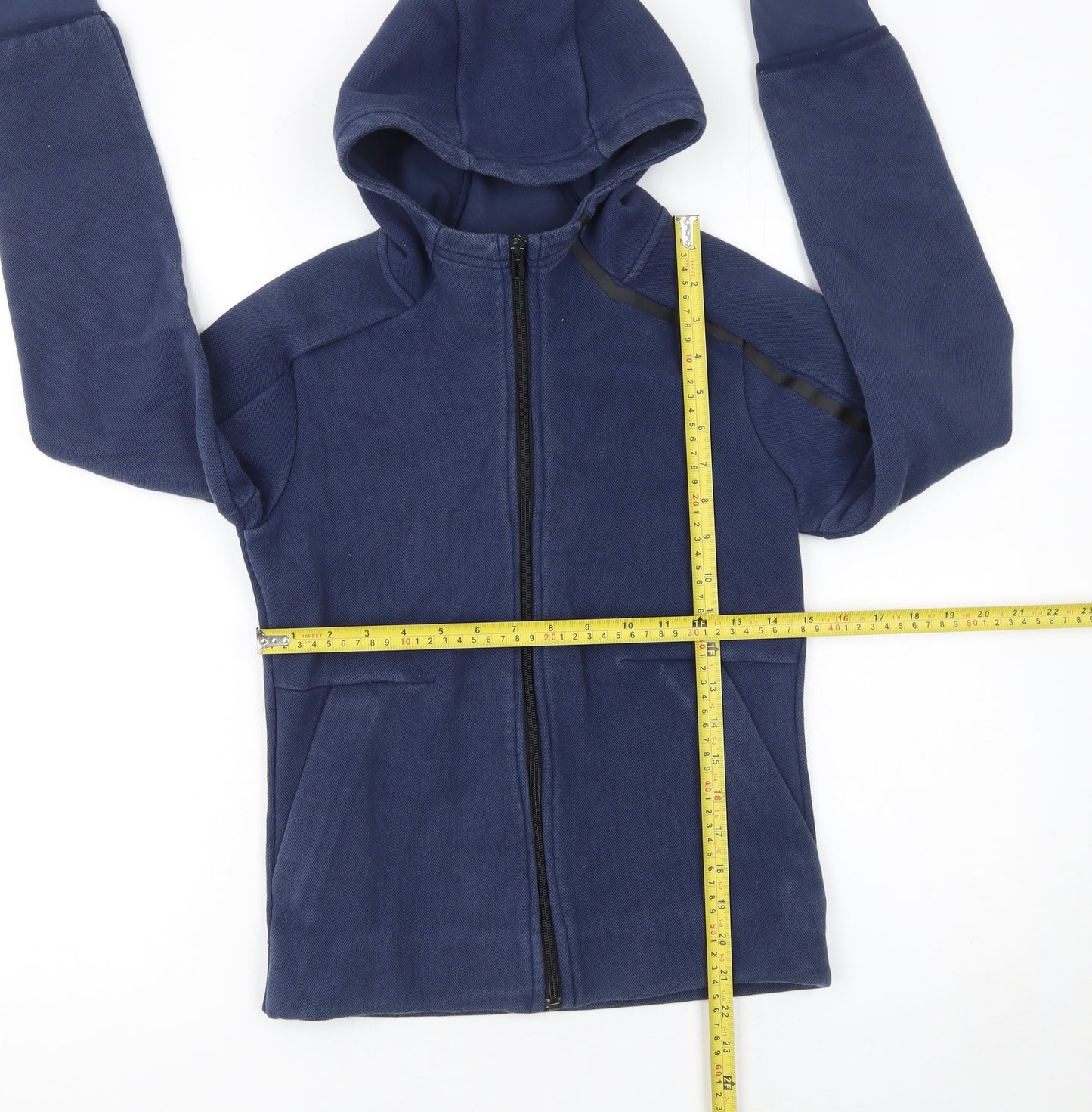 Adidas Boys Blue Full Zip Fleece Hoodie 11-12 Years