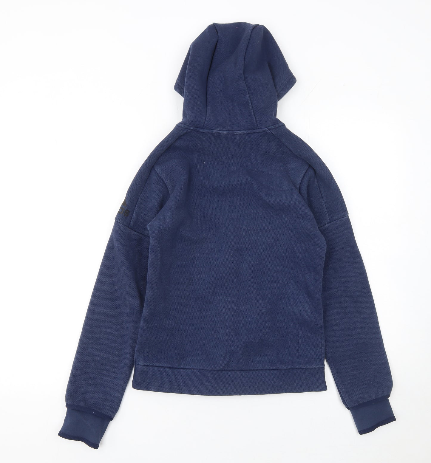 Adidas Boys Blue Full Zip Fleece Hoodie 11-12 Years