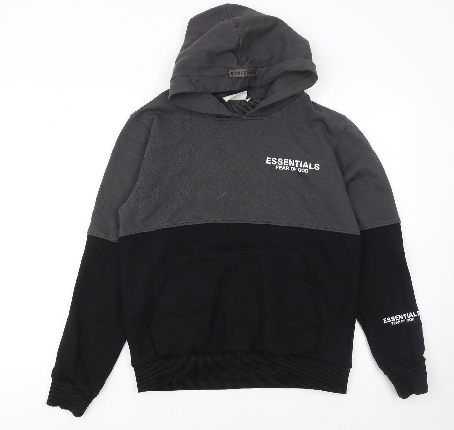Fear of God Essentials Women’s Black & Grey Pullover Hoodie Size S
