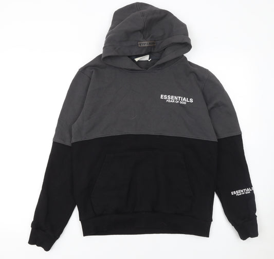 Fear of God Essentials Women’s Black & Grey Pullover Hoodie Size S