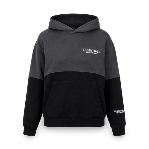 Fear of God Essentials Women’s Black & Grey Pullover Hoodie Size S