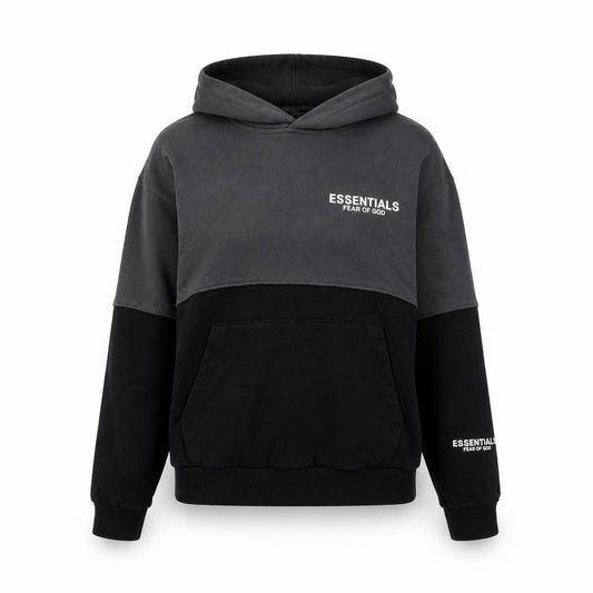 Fear of God Essentials Women’s Black & Grey Pullover Hoodie Size S