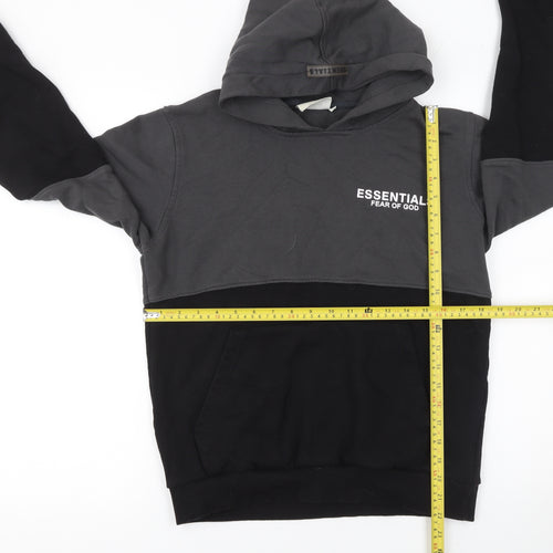 Fear of God Essentials Women’s Black & Grey Pullover Hoodie Size S