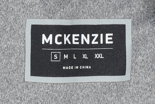 McKenzie Men's Grey Full Zip Hooded Sweatshirt Size S