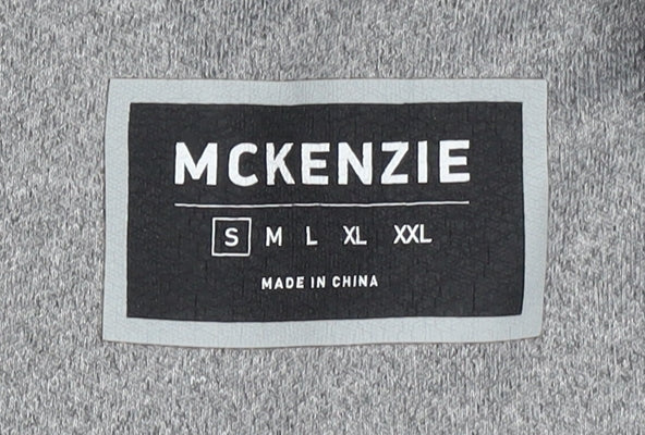 McKenzie Men's Grey Full Zip Hooded Sweatshirt Size S