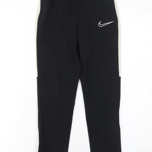 Nike Boys Black Dri-FIT Jogger Trousers M Moisture Wicking Sportswear