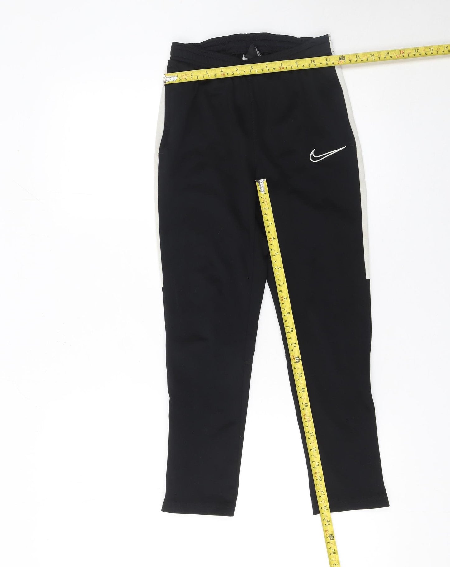Nike Boys Black Dri-FIT Jogger Trousers M Moisture Wicking Sportswear