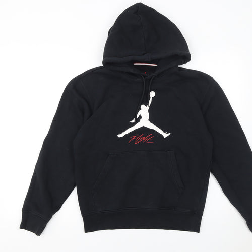 Jordan Men's Black Pullover Hoodie XS Fleece Graphic Logo Sweatshirt