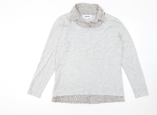 Gerard Women Grey Collared Long Sleeve Pullover Jumper Size 12