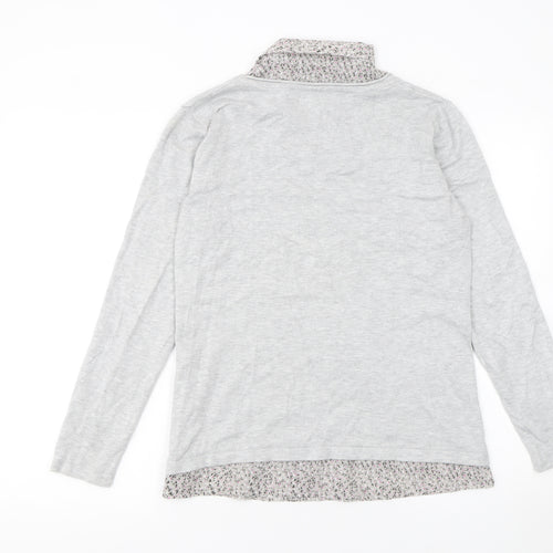 Gerard Women Grey Collared Long Sleeve Pullover Jumper Size 12