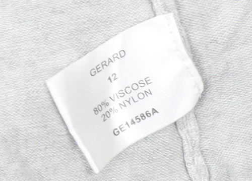 Gerard Women Grey Collared Long Sleeve Pullover Jumper Size 12