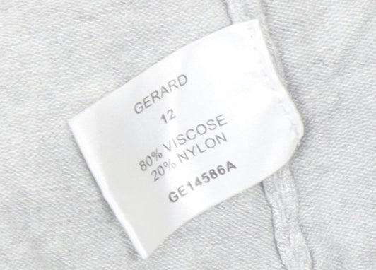 Gerard Women Grey Collared Long Sleeve Pullover Jumper Size 12