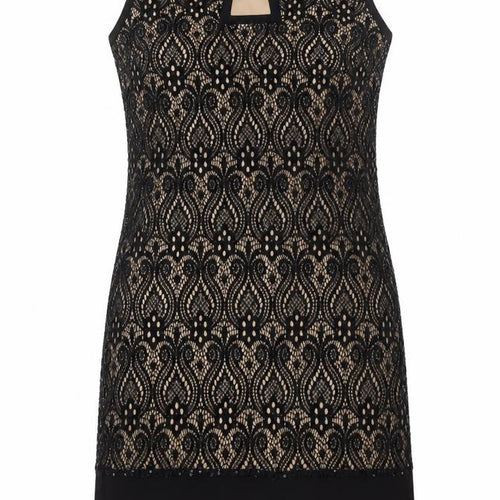 R&M Richards Women’s Black Lace Sheath Knee Length Dress Size 14 Party Formal