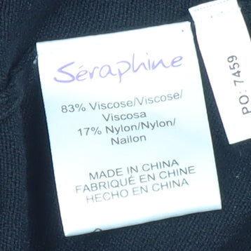 Séraphine Women’s Black Maternity Knit Cardigan M Viscose Blend