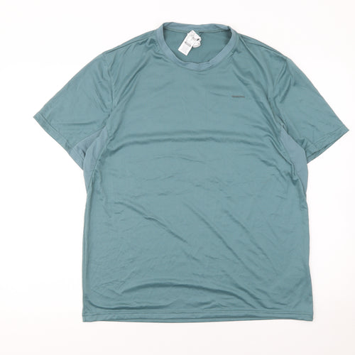 Quechua Men's Green Short Sleeve Lightweight Hiking T-Shirt Size L