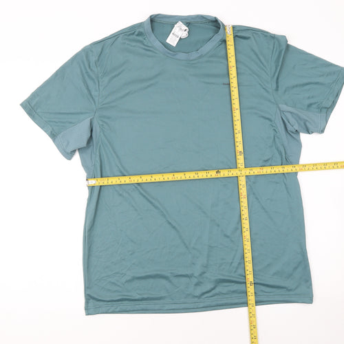 Quechua Men's Green Short Sleeve Lightweight Hiking T-Shirt Size L