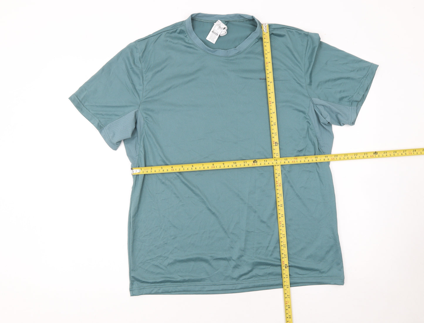 Quechua Men's Green Short Sleeve Lightweight Hiking T-Shirt Size L