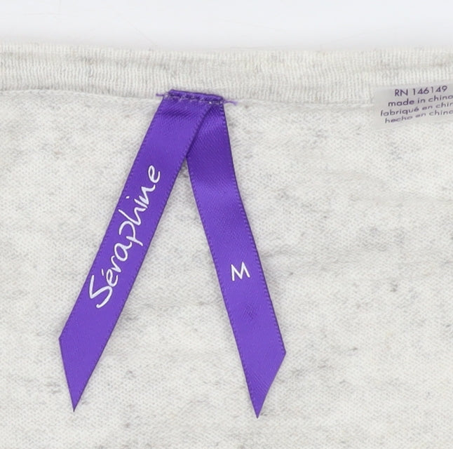 Seraphine Women’s Beige Maternity Cotton Jumper Size M