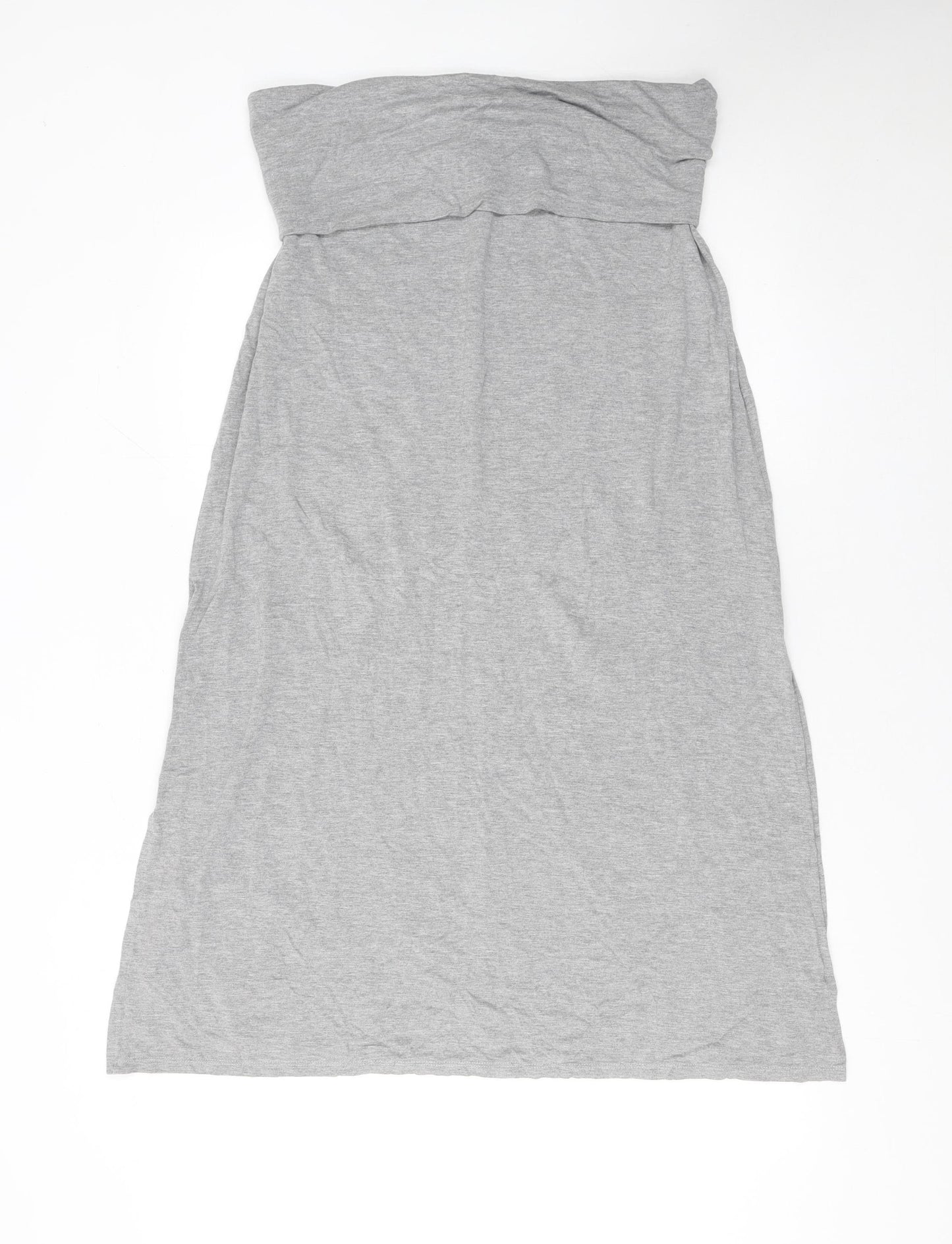 Séraphine Women’s Grey Maternity Maxi Strapless Dress Size M