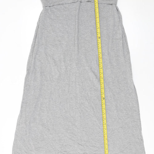 Séraphine Women’s Grey Maternity Maxi Strapless Dress Size M