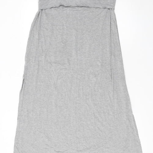 Séraphine Women’s Grey Maternity Maxi Strapless Dress Size M