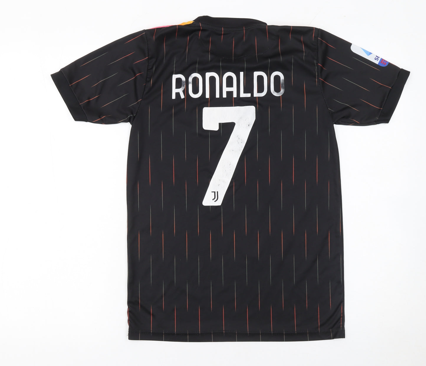 Adidas Boys Black Juventus Football Jersey T-Shirt Size 164