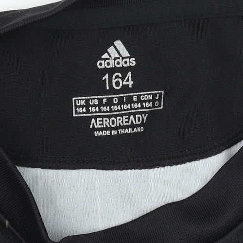 Adidas Boys Black Juventus Football Jersey T-Shirt Size 164