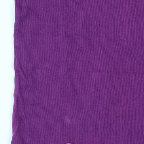 Juicy Couture Women's Purple Graphic Crew Neck T-Shirt L 100% Cotton