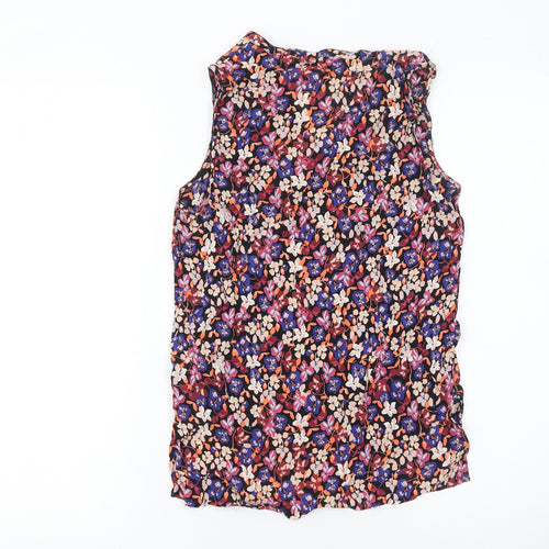 Vero Moda Womens Multicoloured Floral Sleeveless Tunic Blouse XS